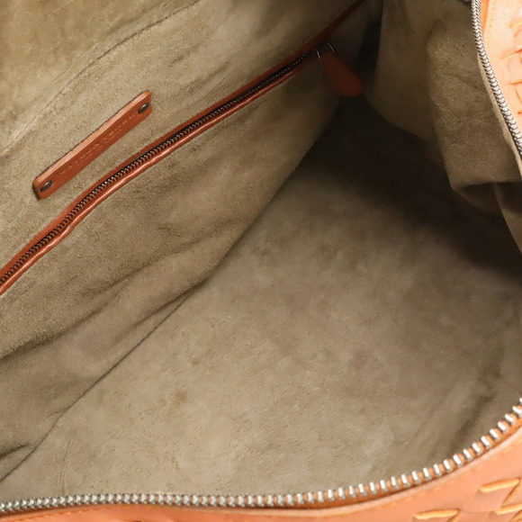 BOTTEGA VENETA Brown Leather Intrecciato Boston Bag - Picture 8 of 10